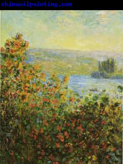 Claude Monet Flower Beds at Vetheuil